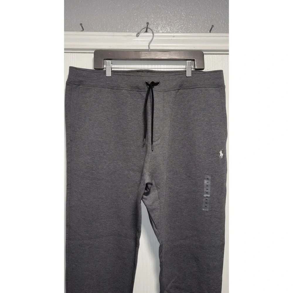 Polo Ralph Lauren Men's Gray Double Knit Jogger Tech Pants Drawstring‎ XXLarge